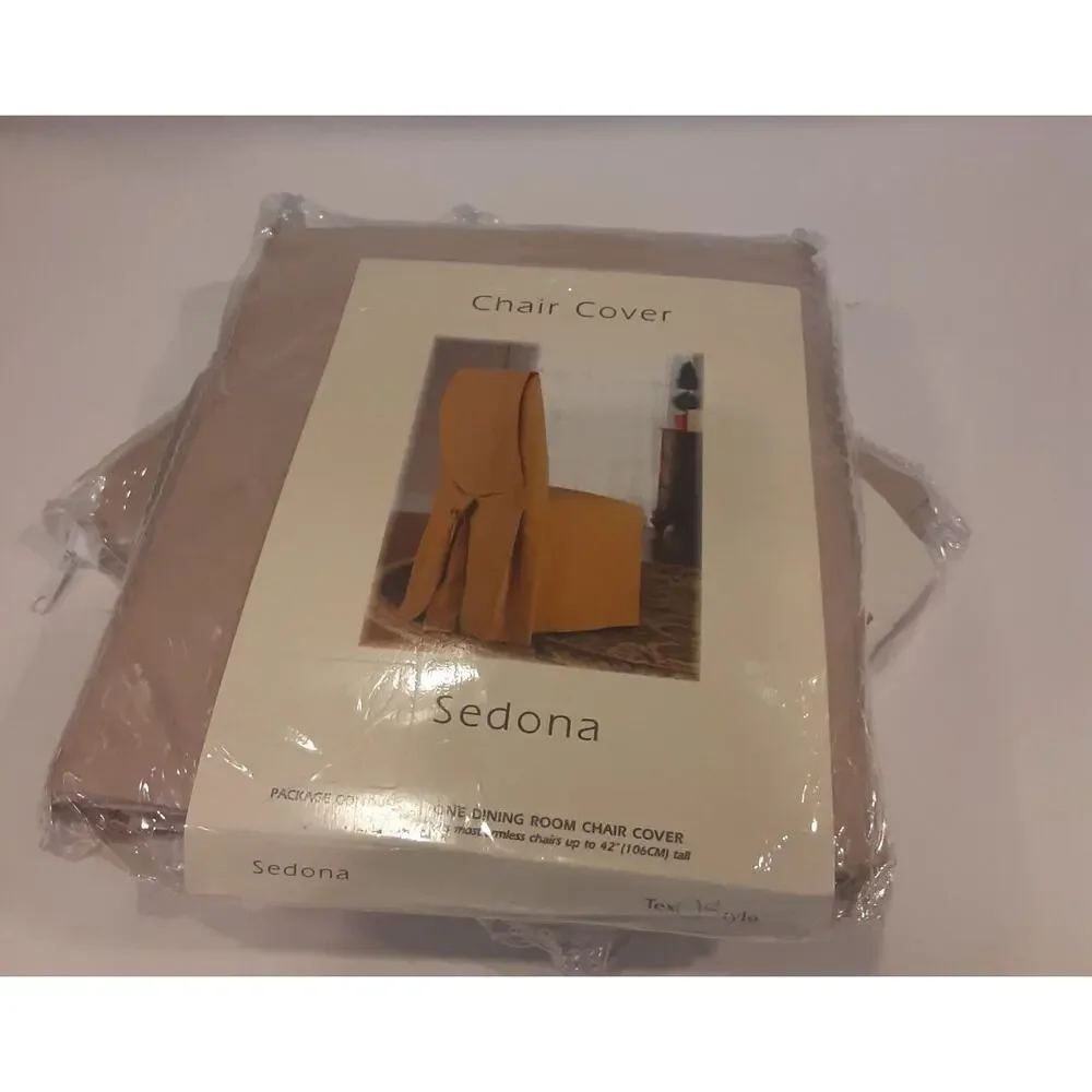 Tex-Style Sedona Chair Cover x2 Buff Clean Lines